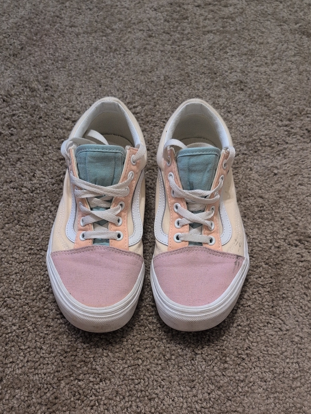 Multicolor VANS Sneakers - Pink, Peach, Yellow & Blue